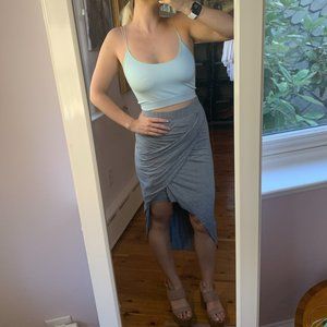 Rudsak high low grey skirt